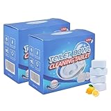 2 Boxen 24 Pcs Wc Reiniger Extra Stark,Toilettenreiniger Tabs,Urinsteinentferner,Wc-Reiniger Tabs für Hartnäckige Kalkablagerungen und Urinkalk,Leistungsstarker Schaumreiniger für Glanz Und Frischen