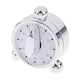 mZ7jGu1 Analoger Wecker 60 Minuten mechanischer Koch-Erinnerungswecker for den Küchen-Countdown-Timer