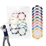 zwxqe Poker Chip Ball Marker Golfs | Funny Golf Balls Markers Set 9X | Novelty Poker Chips Collection Sports Accessories for Men Golfers Adults Course Play Collectibles Gift