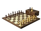 Chessgammon Schachbrett aus Holz für Erwachsene, handgefertigt, traditionelle Spiele, Walnussbrett, Sheesham, professionelle Stunton-gewichtete Schachstücke, 50,8 cm