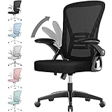 rattantree Bürostuhl, Ergonomischer Schreibtischstuhl mit Lendenwirbelstütze, Verstellbare Armlehnen, Höhenverstellbar, Drehstuhl mit Atmungsaktiver Rückenlehne für das Büro Arbeitszimmer, Schwarz