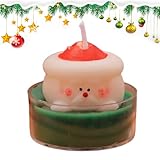 Duftkerzen - Ċhristmas -Szene -Szene -Teelicht -Can Ďes, Handgefertigte Soja - -Kiefern Im Weihnachtsmann, Bären- Und Weihnachtsbaumformen, Urlaubskerzendekorationen Für Ho