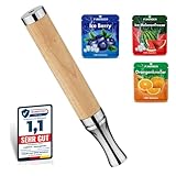 F.MERZCA® Rauchentwöhnung Atemholz mit MIT MEHR WIDERSTAND – 9× Filter mit leckerem Wassermelone, Blaubeere und Orange Geschmack – Zigarettenersatz & Rauchfrei Hilfsmittel Nikotinfrei mit 900 Zügen