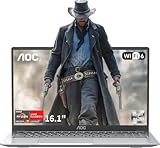 AOC AX16PRO Laptop Ryzen 7 5700U, bis zu 4,3 GHz, RAM 16 GB M.2 NVMe SSD 512 GB Laptop, Tastatur mit Hintergrundbeleuchtung, Radeon RX Vega 8 Graphics Notebook, WiFi-6,1080p, Typ-C, Metallgehäuse