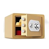 Schlüsselsafe mit Passwort, mechanischer Zahlenschloss mit Passwort, 25 cm Schrank mit Schlüssel, unsichtbare Mini-Sicherheitsboxen mit Code für den Nachttisch,