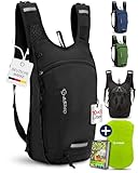 SASMO® Fahrradrucksack 10+3l mit Thermofach & Helmnetz | MTB Rucksack | Fahrrad Rucksack - inkl. Regenschutz | Trinkrucksack Fahrrad für Herren & Damen