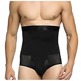 Hohe Taille Funktionsunterwäsche Herren Figurformende Unterwäsche Shapewear Boxershorts Body Shaper Kompressionsshorts Nahtloses Bauchweg Boxershort Kompressions Unterhose
