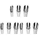 Generic 9 Stücke Topf Pflanzen Rostfrei Fleischige Suculentas Haustiere Mini Haus Jäten Werkzeug Die Dünger Bonsai Schaufeln Tassen Metall Topf Schaufel Ringe Blumenerde Schaufel: