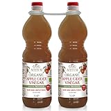 Acetum Apfelessig mit Mutter, umweltfreundlich, ohne Konservierungsstoffe, ohne Konservierungsstoffe, biologisch, ungefiltert und nicht pasteurisiert, 2 Liter (2 Flaschen x 1 l)