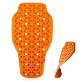 NICEWAT Rückenprotektor, Rückenprotektor Motorrad Abnehmbare,Rückenprotektor Ski, Motorrad Protektoren Flexibel und Atmungsaktiv für Motorrad Ski Snowboard, 42*23cm, Orange