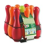 Simba 107223714 - Kegelspiel mit Halterung, 9 Kegel, 2 Bälle, mit Wasser oder Sand befüllbar, 26cm