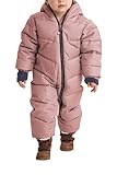 Killtec Kinder Skioverall Karter Mini - Schneeanzug mit Kapuze - 10.000 mm Wassersäule - Skianzug für Mädchen und Jungen, rose, 110/116, 34238-000