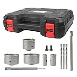 Bohrer-Set für Wandbohrungen – Mehrzweck-Kronenbohrer für Zementwand | Bohrzubehör für die häusliche Pflege mit Stabilität