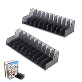 2 PCS CD-Aufbewahrungsgestell, Game Card Box-Ständerhalter mit großer Kapazität für/Slim/PRO, und leicht