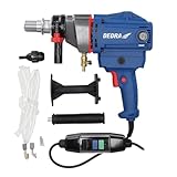 Kernbohrmaschine DEDRA max. durchmesser Ø 130mm stark 1700 W, gewicht 4,8kg, 0-1990 U/Min, IP20 schutz, softgrip, Stufenlos regelbare Geschwindigkeit, PRCD-Schalter, 1 ¼'' Kronenaufsatz
