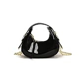 LCHJX Lederkupplungen Geldbörse, Metallic PU Crossbody Tasche Y2K Geldbörse Abend Handtaschen für Frauen -Hochzeitsfeier