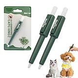 UIEXAY 2 Stück Zeckenschlinge Set, Leichtigkeit Zeckenzange Für Hund, Katzen, Pferde, Zeckenlasso Für Entfernen Sie Nymphien Und Ausgewachsene Zecken