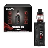 SMOK Rigel 230W Vape Kit 6,5ml TFV9 Tank USB Type-C Dual 18650 Batterien (Nicht Enthalten) mit 0,96-Zoll TFT-Bildschirm Ohne Nikotin - Schwarz