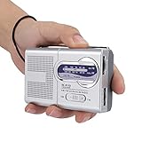 Cuifati Radio AM/FM Multifunktions-Mini-Pocket-AM/FM-BC-R119-Radio Eingebauter Lautsprecher-Empfänger Teleskopantenne
