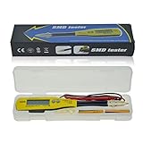 Batterietester, Digital Smd Tester-Kapazitätszählerwiderstandszähler-Diode/Batterieprüfung mit Tragbox Power Battery-Tests, RholdPeak -990C.