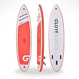 GLORY BOARDS ® Stand up Paddling Board aufblasbar – bis 180kg Tragkraft – komplettes SUP Set inkl. Carbonpaddel, Pumpe, Rucksack – Kajak Option – leichtes Stand up Paddle Board