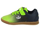 Lico Sambo VS Unisex Kinder Hallenturnschuh, Marine/ Lemon, 40 EU