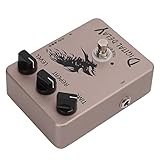 YDuupxe Digitales Delay-Effektpedal, Metal-Distortion-Effektpedal mit True Bypass, Filterschaltung, Grau