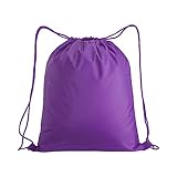 Artexia Turnbeutel Sportbeutel Gym Sack Sport Gymnastik Schwimmen Tasche Kordelzug Gym Wasserdicht Reise Schuhe Schule Kindergarten Kinder Erwachsene Unisex (Violett)