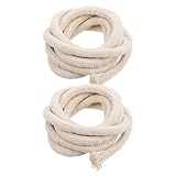 ULTECHNOVO 2 Stück Baumwoll öllampen docht Ersatzdocht für Petroleumlaternen Geflochtener Lampendocht Sicherer Brennstoff docht für Camping und Innenbeleuchtung