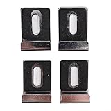 Bebykilemi 4 Sets Wandhalterung Spiegelclips für große Spiegel, Edelstahl Spiegelhalterung mit Schrauben für Badezimmer, Bilderrahmen, Glas hängende Hardware