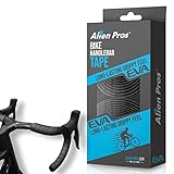 Alien Pros Fahrrad Lenkerband EVA (2er-Set) Schwarz - Verbessern Sie den Griff Ihres Lenkers mit diesem Fahrrad Lenkerband - Umwickeln Sie Ihren Lenker für eine komfortable Fahrt