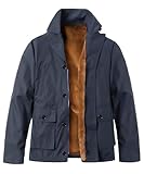 Sungerdasa Herren Winterparka Parka Winterjacke Mock Kaninchen Pelz Futter Steppjacke Gefüttert Warme Winterjacke Elegante Jacke