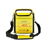 Halbautomatischer Defibrillator I3 AMOUL komplett mit universellen vorverbundenen Platten für Erwachsene/Kinderärzte, Batterie mit hoher Kapazität 5 Jahre oder 200 Entladungen, Tragetasche