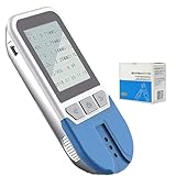 Wsexyy Blutfetttester, Cholesterintestmessgerät-Kit Für TC TG HDL LDL Mit 25 Streifen, 500 Gruppen Datenspeicherung, 2 Minuten Schnelle Ergebnisse