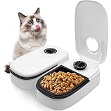 BIZOI Futterautomat Katze Nassfutter, Katzenfutter Automat, Katzen Futterautomat, Futterautomat für Katzen, Futterautomat Hund für Katzen, Kleine Hunde, Nass, Trockenfutte