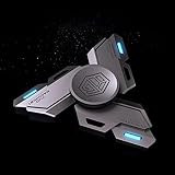 AYUNJIE Anti-Angst Fidget Hand Spinner, Maschinenbauingenieure Leuchtendes Handspielzeug Fokus Finger Spinning Spielzeug Stressabbau Langeweile ADHD Autismus (A,Grau)