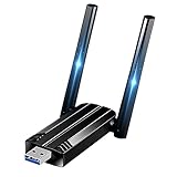 USB WLAN Stick Adapter für PC - Internet Stick 1300Mbps USB 3.0 Dual Band 2.4GHz/5.8GHz WLAN Adapter PC mit 2 x 5dBi Antenna PC/Laptop, Kompatibel mit Windows 11/10/8/7/Vista/XP, Mac OS 10.9-10.15