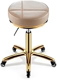 Professioneller Rollhocker für Salon-Experten, robuster Drehstuhl für Friseure und Nageltechniker, ergonomisches Design für Komfort und Unterstützung