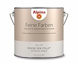 Alpina Feine Farben – No. 03 Poesie der Stille® – edelmatte Innenfarbe - Wandfarben für einzigartige Farbwirkungen und Raumstimmungen – Würdevolles Hellgrau – 2,5 Liter
