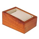 COLLBATH Kasten Vitrine ansehen Stand Band einzelne Uhr Ohrring-Organizer für Frauen uhrenaufbewahrung watch storage uhr halter Uhrenbox schmuckkästchen Uhrenvitrine Uhrenhalter Holz