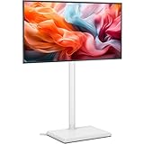TVON TV Ständer TV Bodenständer für 32-55 Zoll Fernseher Standfuß Fernsehstand höhenverstellbar schwenkbar Max. VESA 400x400 mm bis 40 kg
