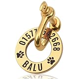 TMT Premium Hundemarke mit Gravur – Hundeanhänger mit Twist-to-Open-Mechanismus | Hundemarke personalisiert mit Telefonnummer | Dog Tag für Halsbänder – Robust, langlebig & individuell