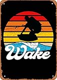 Wakeboard Vintage Sport Poster Metall Blechschild Retro Poster Vintage Look Reproduktion Metallschild 20,3 x 30,5 cm Schild für Bar Zuhause Kaffee Wanddekoration