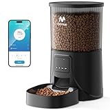 IMIPAW Futterautomat Katze WiFi 2.4G, APP-Steuerung Trockenfutterspender für Hunde und Katzen 4L, programmierbare Zeitschaltuhr, 1-10 Mahlzeiten pro Tag, Trockenmittelbeutel