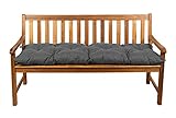 Gutekissen® Bankauflage Stuhlkissen Hollywoodschaukel Garten LS (110x50, Dunkelgrau)