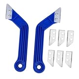 SEWACC Fliesenfugenentferner mit Langlebigen Ergonomischer Blauer Griff Spezielles Schleifdesign für Gründliches Entfernen und Glätten von an Kanten Ecken und Übergängen