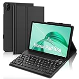 FOGARI Honor Pad X8a Tablet Tastatur - Hülle mit Tastatur für Honor Pad X8a 11'' 2024, [QWERTZ Deutsches] Tastatur Magnetische Kabelloser Bluetooth Abnehmbar für Honor Pad X8a 11 Zoll, Schwarz