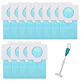 12 Stück Staubsaugerbeutel Papier Kompatibel mit Makita CL107 CL072 CL102 BCL42 BCL182 DCL182 DCL184 DCL282198745-3 194566-1 Staubsauger Papierfilter Ersatz Staubbeutel für Makita Werkzeug Gmbh