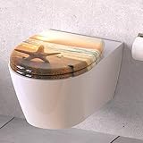 SCHÜTTE Toilettensitz mit Absenkautomatik SEA STAR – Duroplast, langlebig & hygienisch – Ideal für moderne Badezimmer