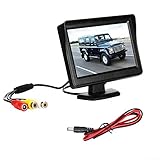 10,9 cm (4,3 Zoll) TFT LCD Rückfahrkamera Kit, Armaturenbrett Monitor Bildschirm Rückfahrkamera Kit Parksystem für Auto LKW Van Wohnwagen wasserdicht